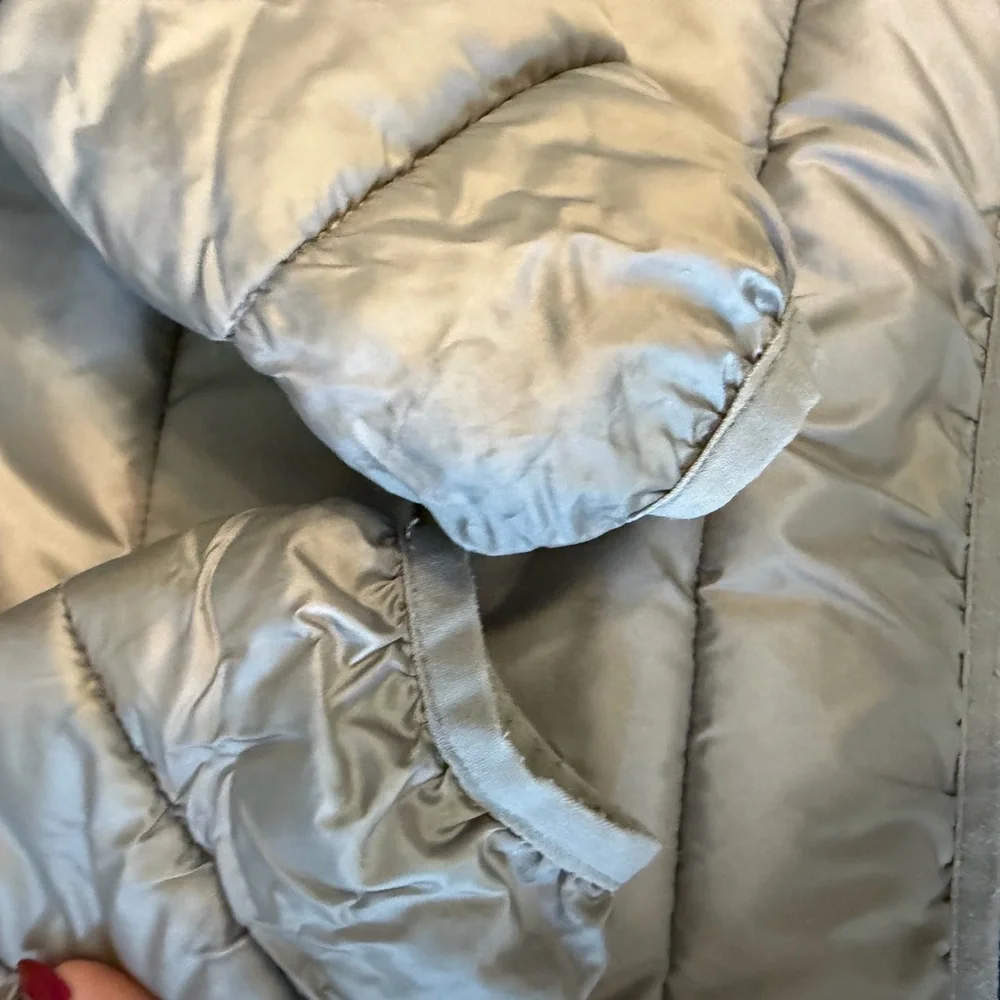 SAVE THE DUCK Silver Kids Puffer Jacket